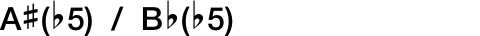 A#(b5) / Bb(b5)