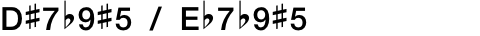 D#7b9#5 / Eb7b9#5