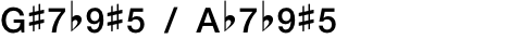 G#7b9#5 / Ab7b9#5